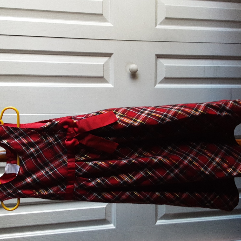 Wonder Kids plaid girls dress size 5t.